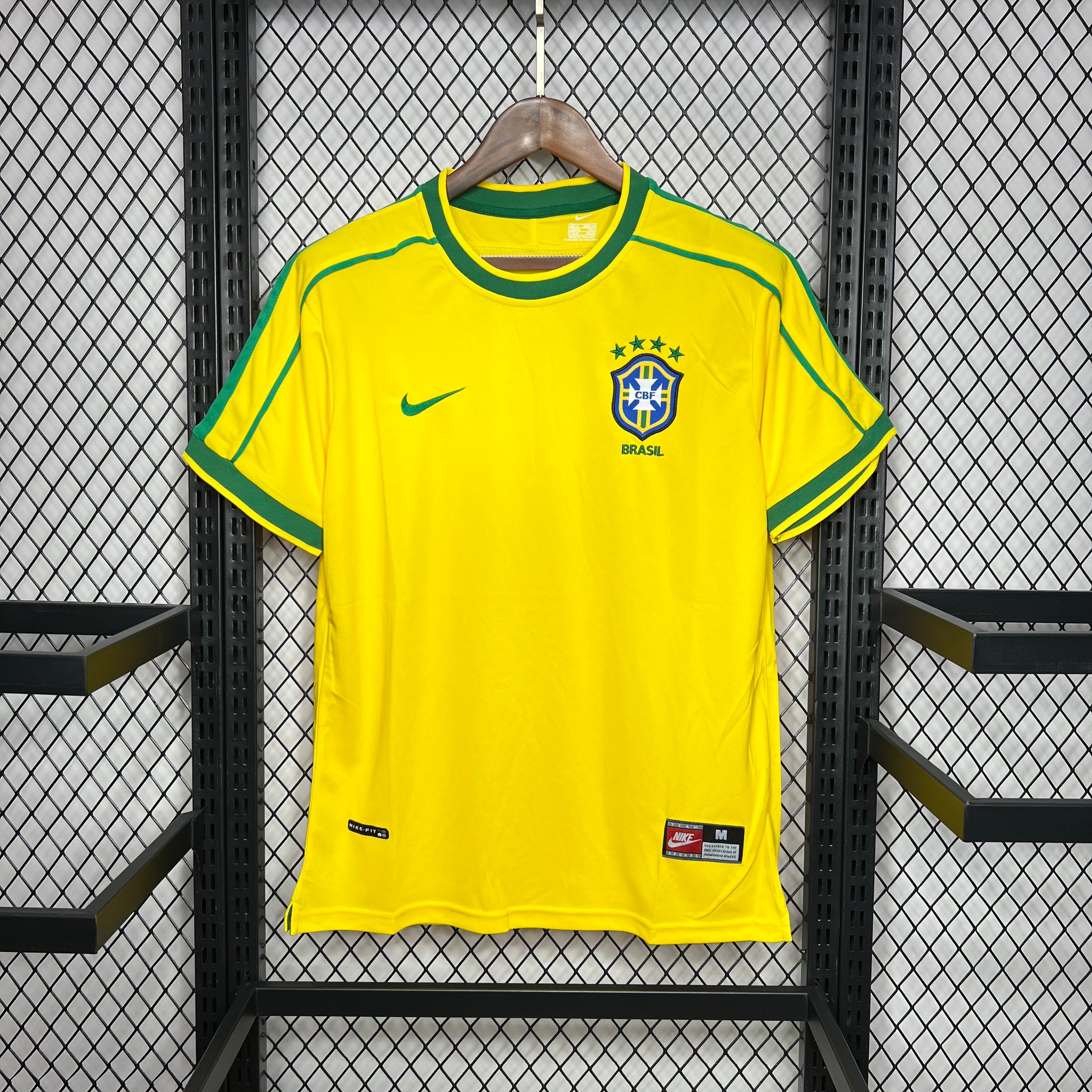 Selección Brasil 1998 Home Retro Jersey